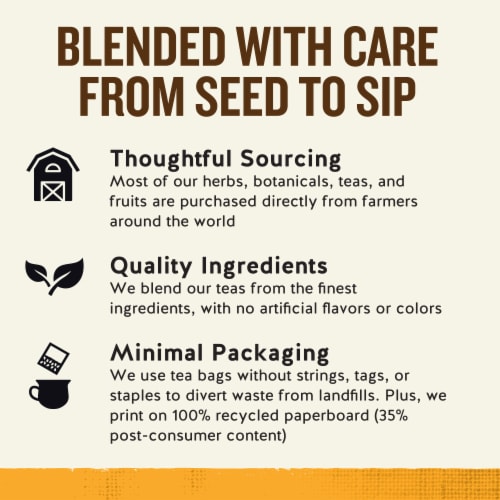 Celestial Seasonings Caffeine Free Vitamin C Shine Herbal Tea Perspective: top