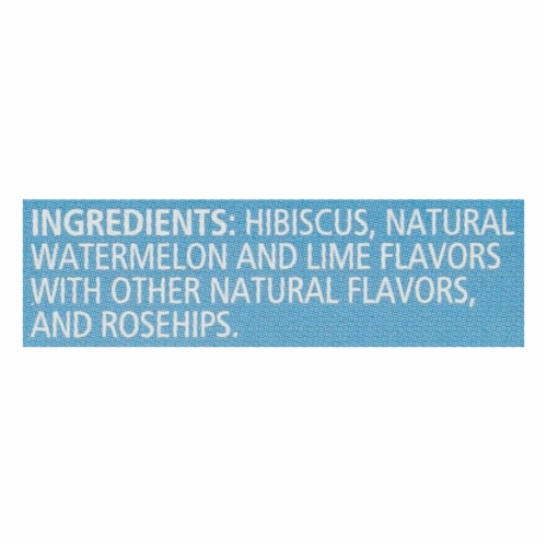 Celestial Seasoning Watermelon Lime Zinger Cold Brew Perspective: top