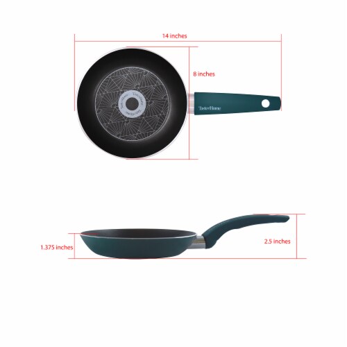 Taste of Home 8 inch Nonstick Aluminum Skillet Perspective: top