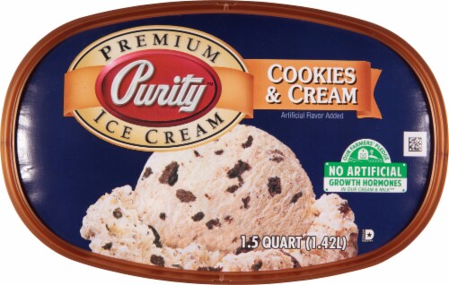 Purity Cookies & Cream Ice Cream Tub Perspective: top