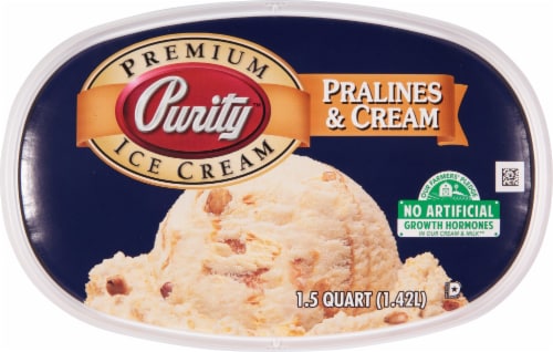 Purity Pralines & Cream Ice Cream Perspective: top