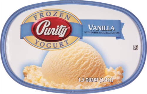 Purity™ Vanilla Frozen Yogurt Tub Perspective: top