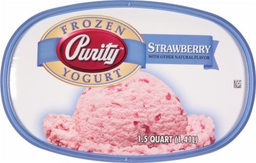 Purity™ Strawberry Frozen Yogurt Tub Perspective: top