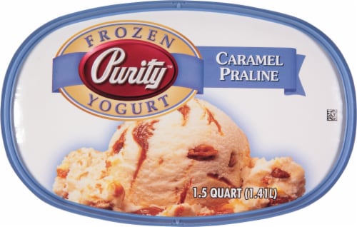 Purity™ Caramel Praline Frozen Yogurt Tub Perspective: top