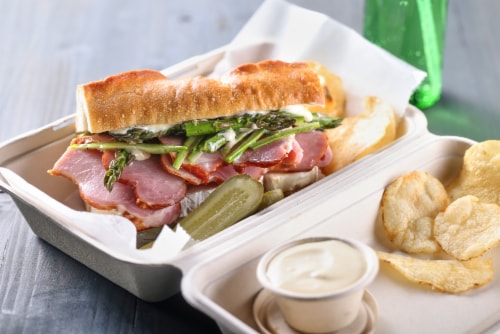 Smithfield Anytime Favorites Boneless & Hickory Smoked Sliced Ham Perspective: top