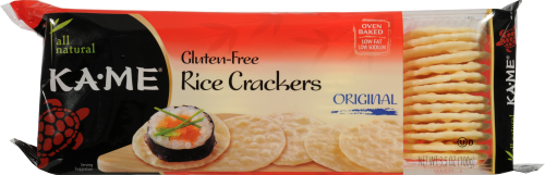 Kame Rice Crunch Plain Crackers Perspective: top