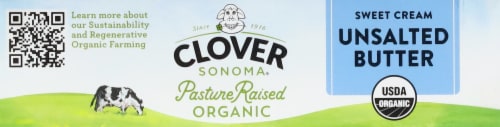 Clover Sonoma® Organic Sweet Cream Unsalted Butter Perspective: top