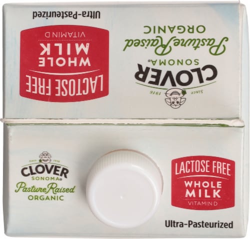 Clover Sonoma® Organic Lactose Free Whole Milk Perspective: top