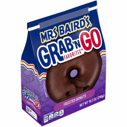 Mrs Baird's Grab 'n Go Favorites Frosted Donuts Perspective: top