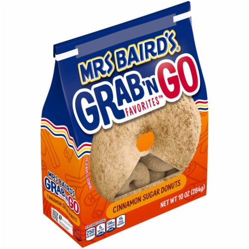 Mrs Baird's Grab 'n Go Favorites Cinnamon Sugar Donuts Perspective: top