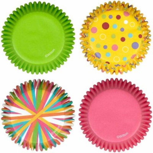 Wilton® Dots and Stripes Baking Cups Perspective: top