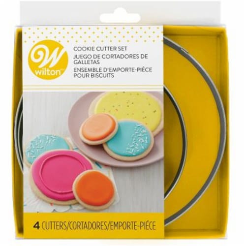 Wilton® 4-Piece Nesting Circle Cookie Cutters Perspective: top