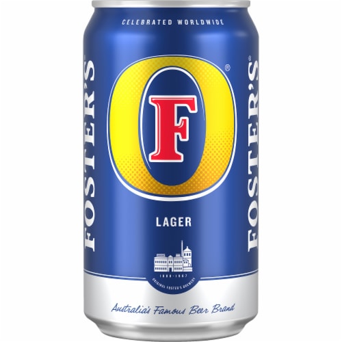 Foster's Beer Single Can Perspective: top