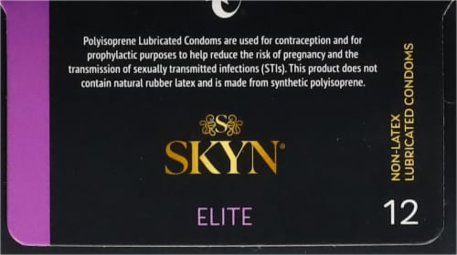 SKYN® Feel Everything™ Elite Non-Latex Lubricated Condoms Perspective: top