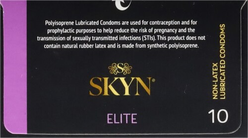 Lifestyles Skyn® Elite Non-Latex Lubricated Condoms Perspective: top