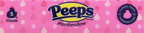 Peeps® Pink Marshmallow Chicks Easter Candy Perspective: top
