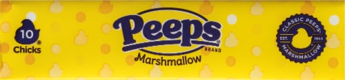 Peeps® Marshmallow Yellow Chicks Easter Candy Pack Perspective: top