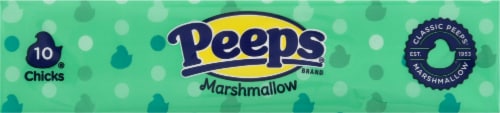 Peeps® Green Marshmallow Chicks Easter Candy Perspective: top