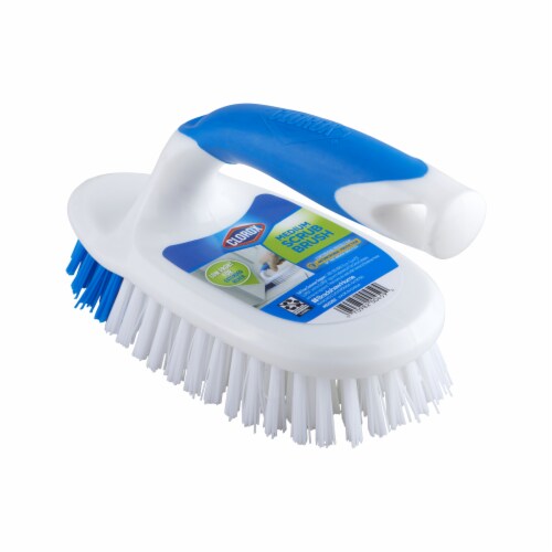 Clorox® Medium Iron Handle Scrub Brush Perspective: top