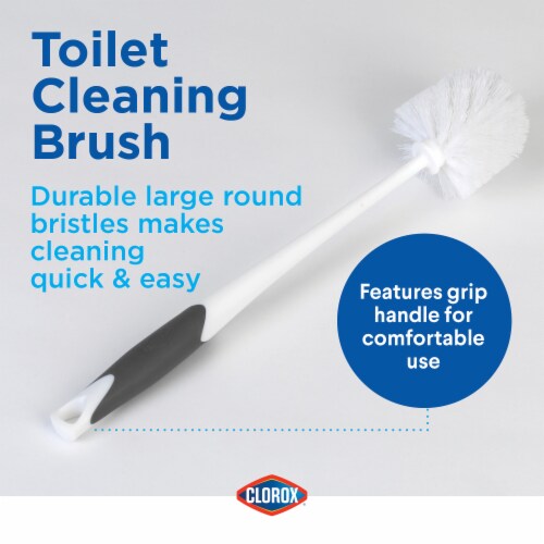 Clorox Toilet Bowl Brush with Hideaway Caddy