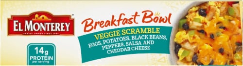 El Monterey® Veggie Scramble Frozen Breakfast Bowl Perspective: top