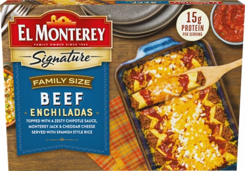 El Monterey® Signature Family Size Frozen Beef Enchiladas Perspective: top