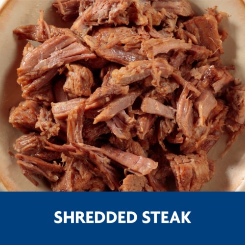El Monterey® Signature Shredded Steak Cheese & Rice Frozen Burrito Perspective: top