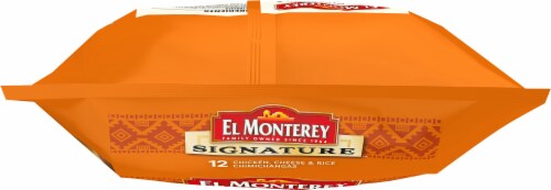 El Monterey® Chicken Cheese & Rice Chimichangas Perspective: top
