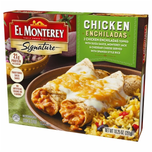 El Monterey® Signature Frozen Chicken Enchiladas Perspective: top