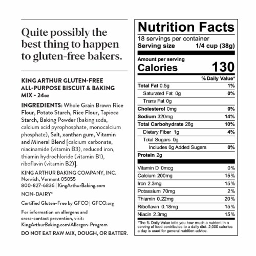 King Arthur Flour Gluten Free All Purpose Baking Mix 24 oz Mariano s