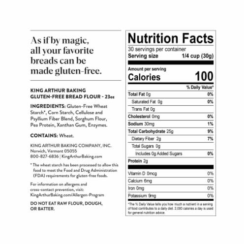 King Arthur Baking Company Gluten-Free Bread Flour Perspective: top