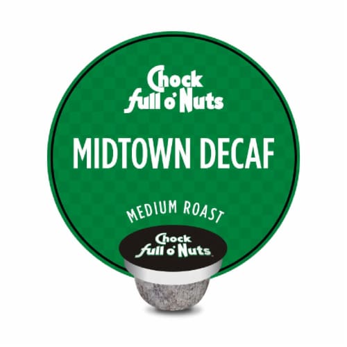 Chock Full o Nuts Coffee Midtown Decaf Medium Roast Single Chock Full o Nuts Coffee Midtown Decaf Medium Roast Single