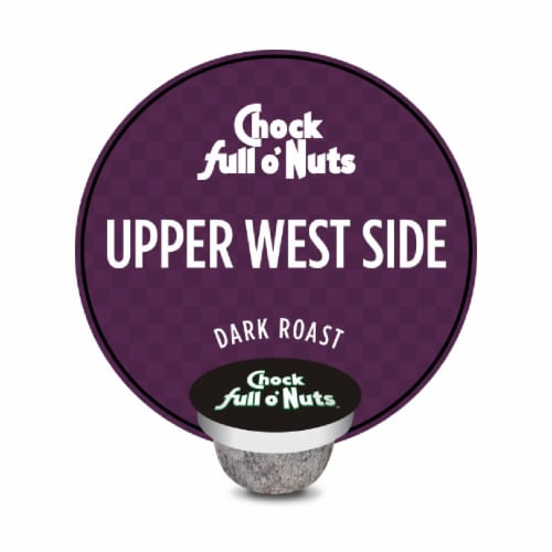 Chock Full o Nuts Coffee Upper West Side Dark Roast Single Serve Pods Perspective: top