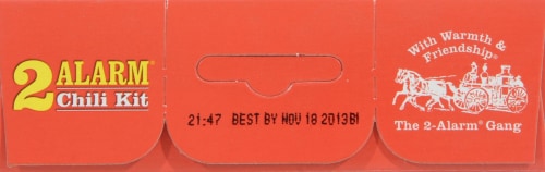 Wick Fowler's 2 Alarm Chili Kit Perspective: top