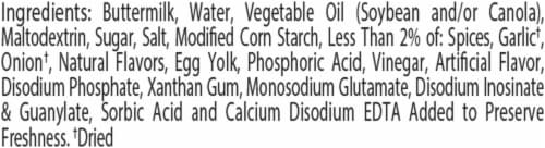 Hidden Valley Original Ranch Light Salad Dressing & Topping Perspective: top