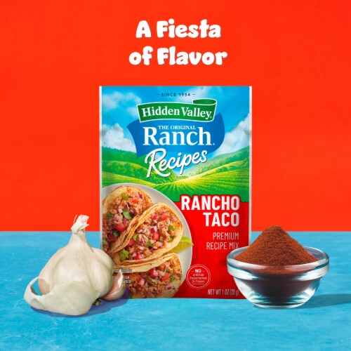 Hidden Valley Ranch Night! Rancho Taco Seasoning Mix Perspective: top