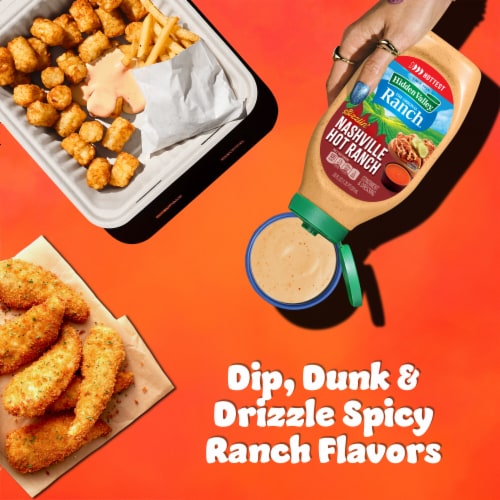 Hidden Valley Sizzlin' Nashville Hot Ranch Dressing Salad Dressing for Quick Meals Perspective: top