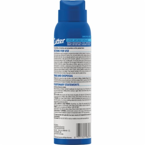 Cutter Dry 4 Oz. Insect Repellent Aerosol Spray HG-96058 Perspective: top