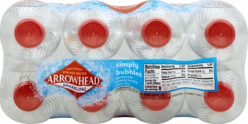 Arrowhead® Simply Bubbles Sparkling Mountain Spring Water Perspective: top