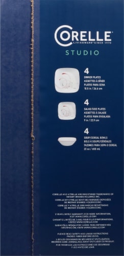 Corelle® Splendor Square Plate Set Perspective: top
