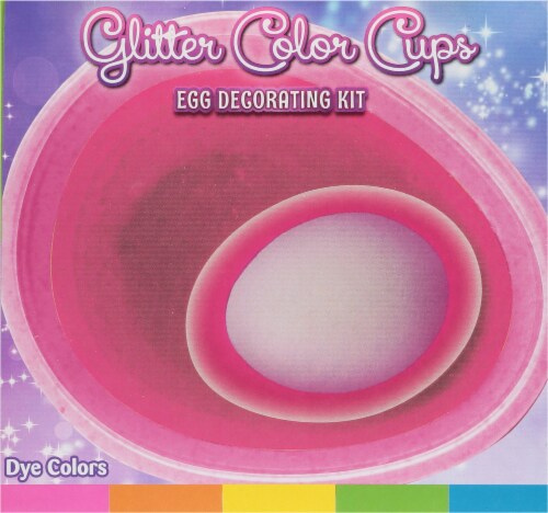 PAAS® Glitter Color Cups Easter Egg Decorating Kit Perspective: top