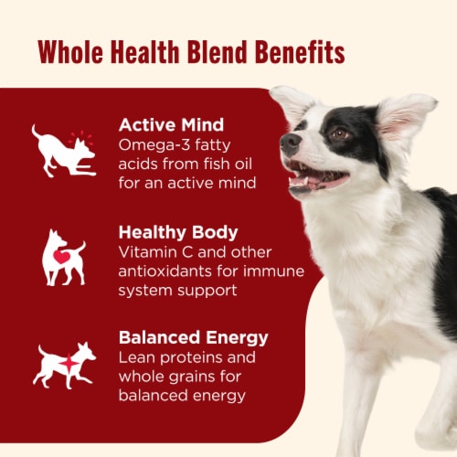 Rachael Ray® Nutrish® Whole Health Blend Adult Dry Dog Food Real Beef, Pea & Brown Rice Recipe Perspective: top