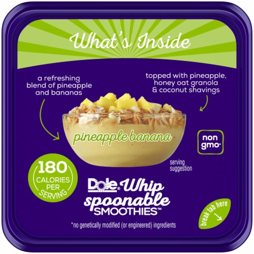 Dole® Whip Pineapple Banana Spoonable Smoothie Perspective: top