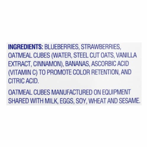 Dole Crafted Mixed Berry Oatmeal Smoothie Mix Bag 4 ea Perspective: top