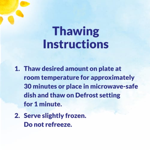 DOLE® Mango Chunks Pre-Portioned Frozen Fruit Bags Perspective: top
