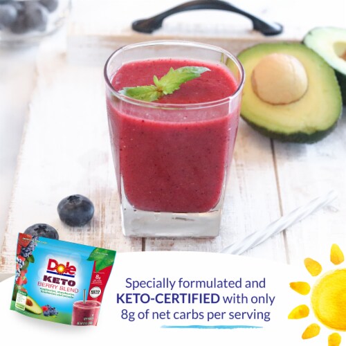 DOLE® KETO Berry Blend Frozen Smoothie Perspective: top