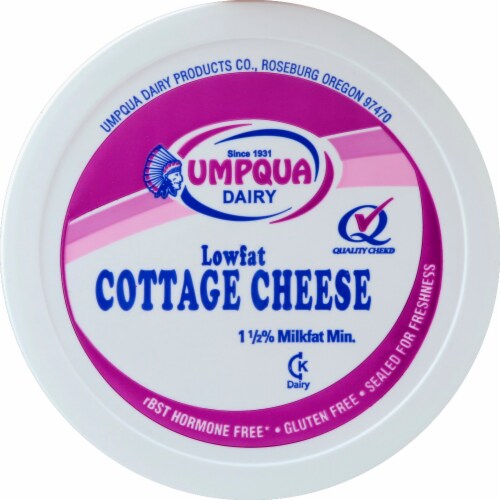 Umpqua Dairy Low Fat Cottage Cheese Perspective: top