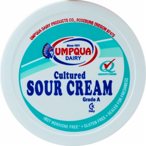 Umpqua Dairy Cultured Sour Cream Perspective: top