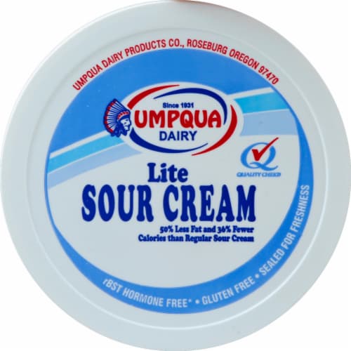 Umpqua Dairy Light Sour Cream Perspective: top