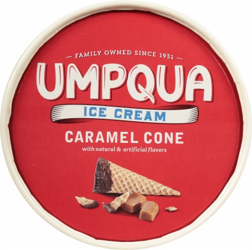 Umpqua Caramel Cone Ice Cream Tub Perspective: top